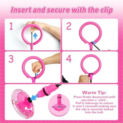 Flooyes Skip Ball for Kids, Ankle Skip Ball Toy with Counter, Timer