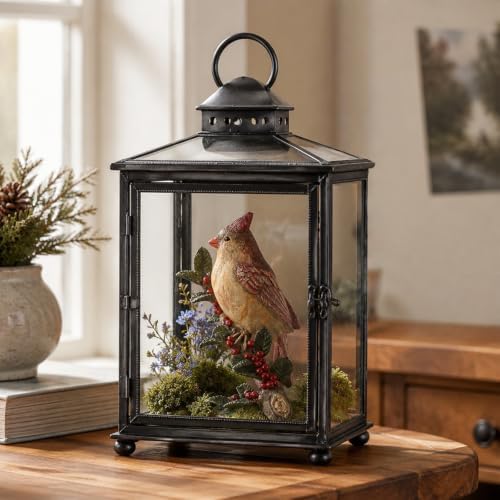 Braxio Bird Figurines Home Decor – Resin Red Cardinal Figurine on
