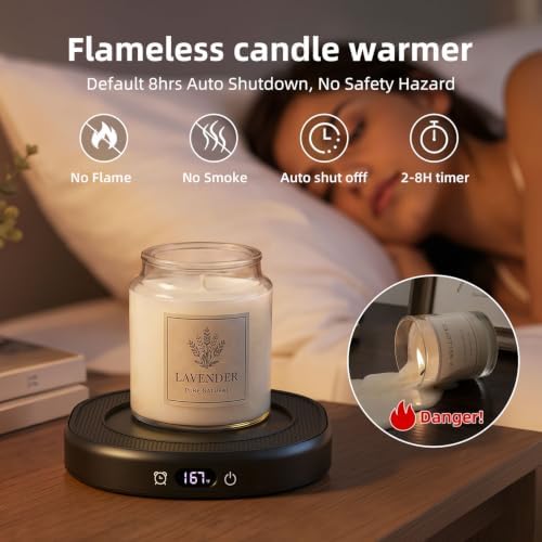 Coffee Mug Warmer Set Electric Cup Warmer for Desk Tea Candle Heated