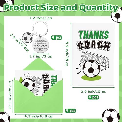 WATINC Coach Appreciation Gift Bulk - Thank You Soccer Coach Gifts