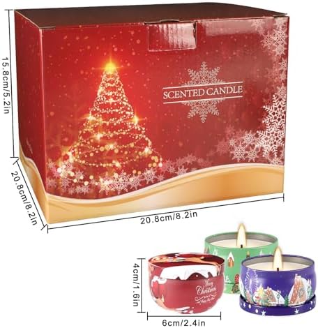 36 Packs Christmas Scented Candles Gift- Aromatherapy Candle-2.5oz Soy