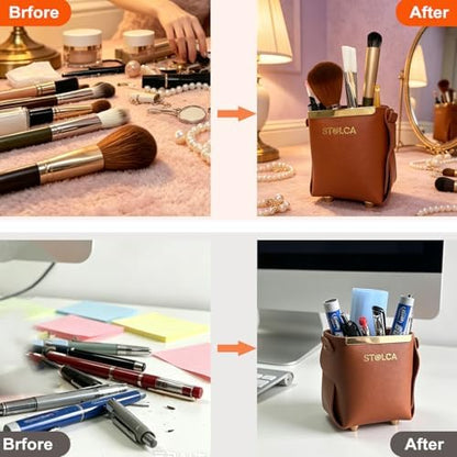 Pen Pencil Holder for Desk,Makeup Brush Holder Organizer for Desk