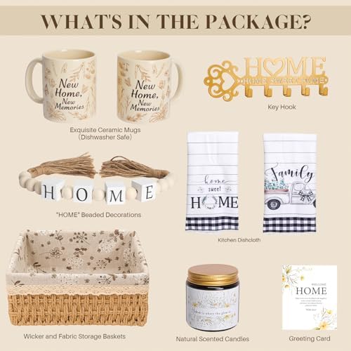 Housewarming Gifts New Home, New Home Gift Basket for Homeowners, Cozy