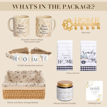 Housewarming Gifts New Home, New Home Gift Basket for Homeowners, Cozy