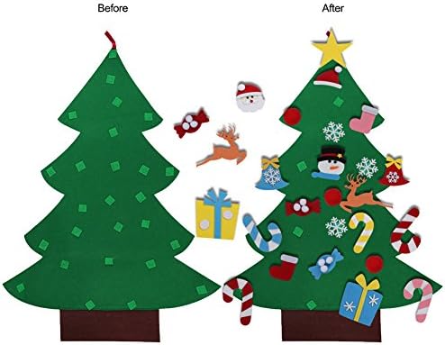 Aytai DIY Felt Christmas Tree for Toddlers, Hanging Christmas