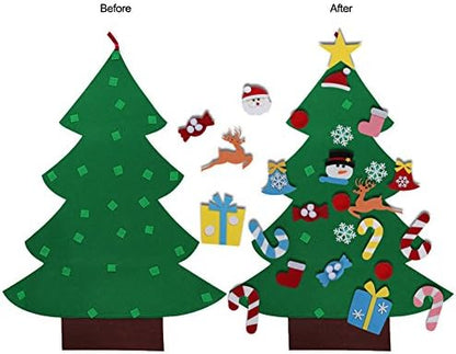 Aytai DIY Felt Christmas Tree for Toddlers, Hanging Christmas