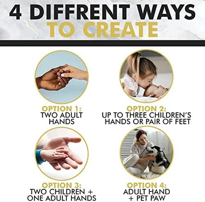 Crafts North Hand Casting DIY Kit for Couples | Complete kit with