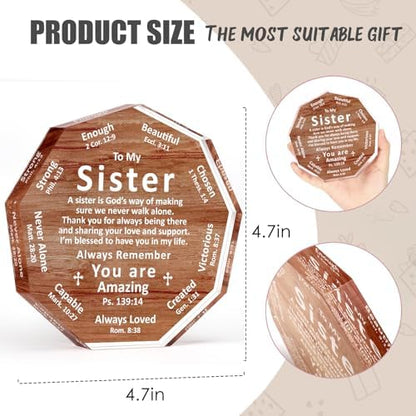Gifts for Sister from Best Sister Christian Birthday Mothers Day Gift