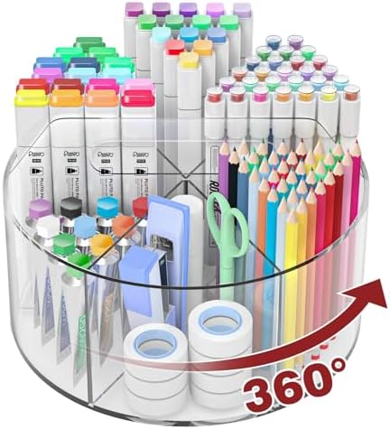 Absonic 250pcs Acrylic Pencil Holder Marker Organizer, Back to School