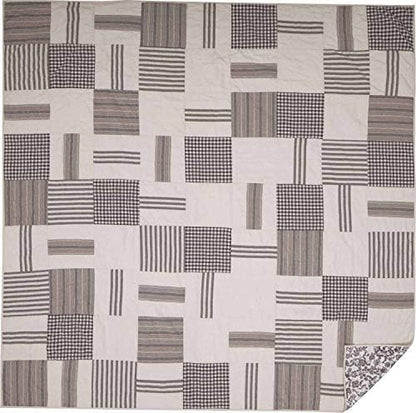 Piper Classics Gray Gables Cali King Patchwork and Floral Reversible