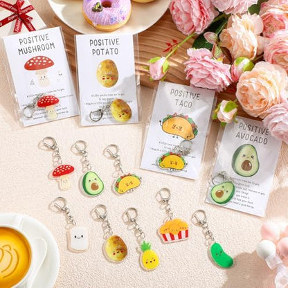 Landical Positive Food Keychain Food Service Gift