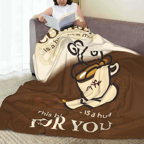Coffee Lover Gifts, Gifts for Coffee Lovers, Cafe Gift Blanket 50"X60"