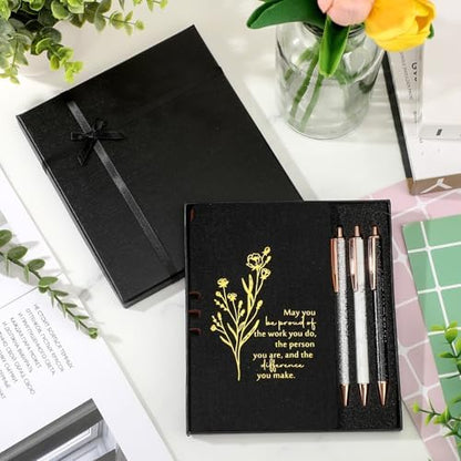 Sayglossy 5 Pcs Office Gift Set for Women, Black, Be Proud of