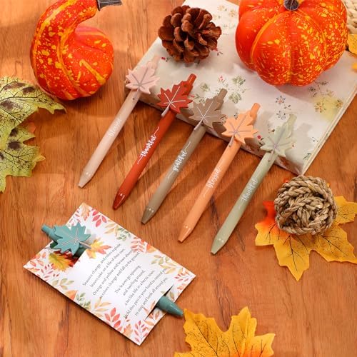 Gueevin 30 Sets Fall Ballpoint Pen Gift Bulk Thanksgiving Party, Fall