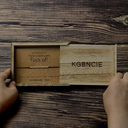 KGBNCIE Inspirational Gifts for Women, Morse Code Funny Gifts