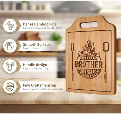 Brother Gifts for Brother Gifts Adult- Engraved Cutting Board