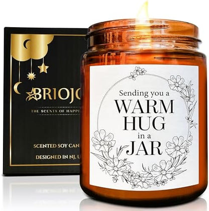 Sending Hug Gifts for Women Men - Warm Hug Candle - Relaxation Get