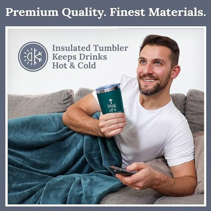 GOLDMUS Gift Basket for Men – Funny Birthday Basket for Men, Luxury