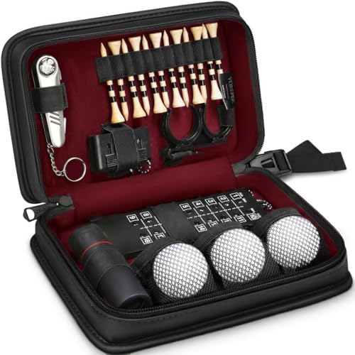YOREPEK Golf Gifts for Men, Complete Golf Accessories Kit PU Leather