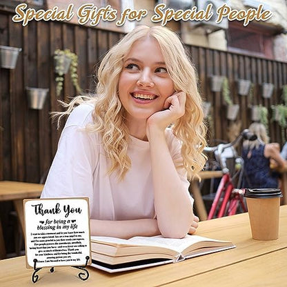 ONDTOM Thank You Gifts for Women Men Friends Mom, Thank You for Being