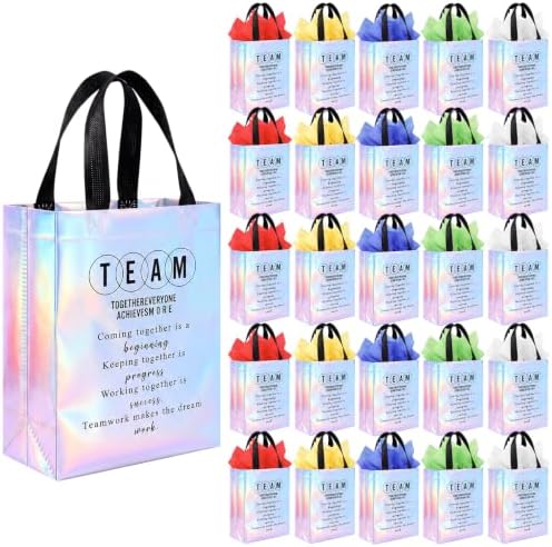 Addblu 25 Pack Employee Appreciation Gift Bags with Handles, Bulk