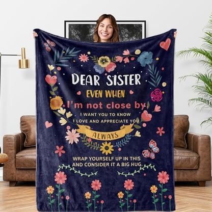 Sister Gifts Blanket, Sister Gifts from Sisters, Sisters Birthday