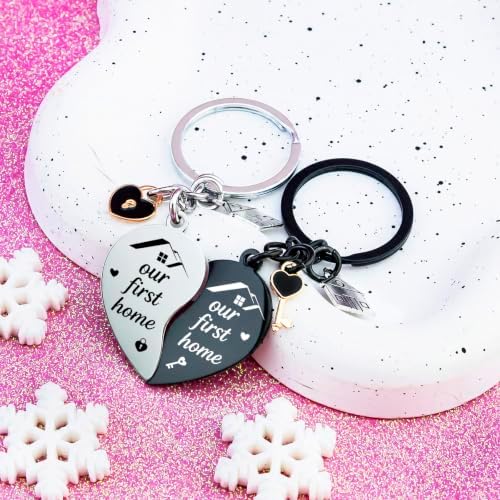 New Home Keychain House Warming Gifts for Couple Best Housewarming