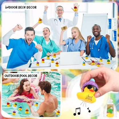 Liliful 24 Sets Adult Social Worker Gifts Rubber Ducks Party Favors