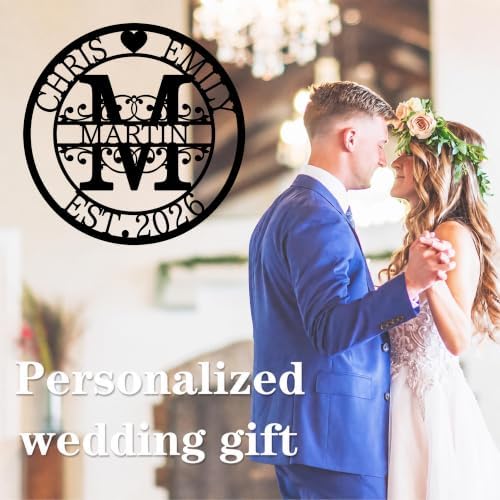 Custom Metal Signs | Personalized Monogram Name Sign | Wedding Gifts
