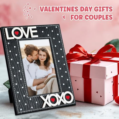 FLYAB Black Love Picture Frame 4x6 Valentines Day Pictrue Frames