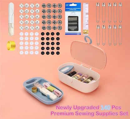 FKOG Sewing Kit, 135 Pcs Family Sewing Project Kit Travel Sewing