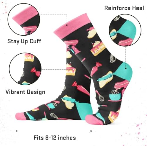 Cooking Gifts for Women, Men - Funny Baking, Chef, Grilling Socks