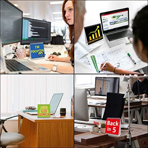 Fancy Land Funny Desk Signs 30 Flip-Over Messages Office Desk