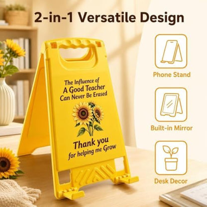 Funny Desk Decor Desk Accessories with Mirror - Thank you for helping