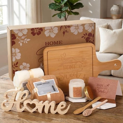 Housewarming Gifts Baskets for New House, Nature, Brown