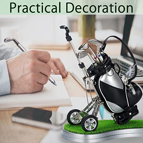 Gifts for Men, Golf Pen Holder Desk Accessories for Men Women Golfers