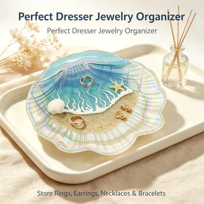 Kaelum Teacher Appreciation Gifts for Women, Ocean Shell Resin Jewelry