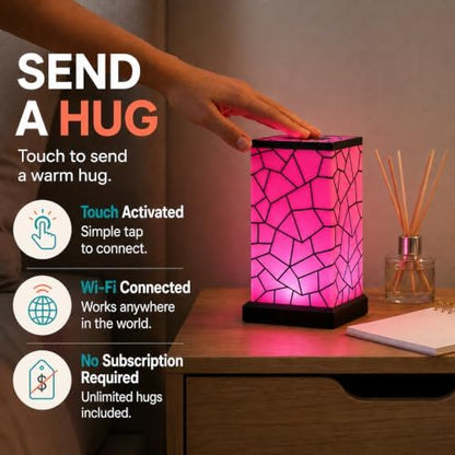 Friendship Lamp Long Distance WiFi Touch Light with Instant Sync, Easy