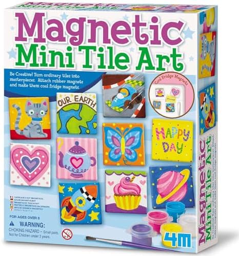 4M Magnetic Mini Tile Art, Art & Crafts DIY Kit, For Boys & Girls Ages