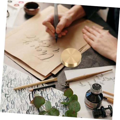 2pcs Brass Paperweight Set for Calligraphy and Office Display