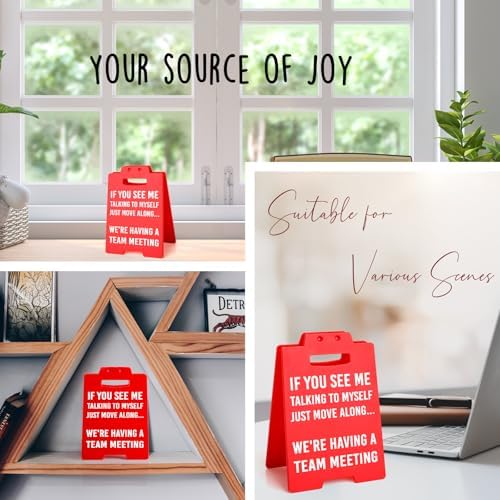 Funny Office Desk Decor Signs Gag Gifts for Coworker Boss Leader