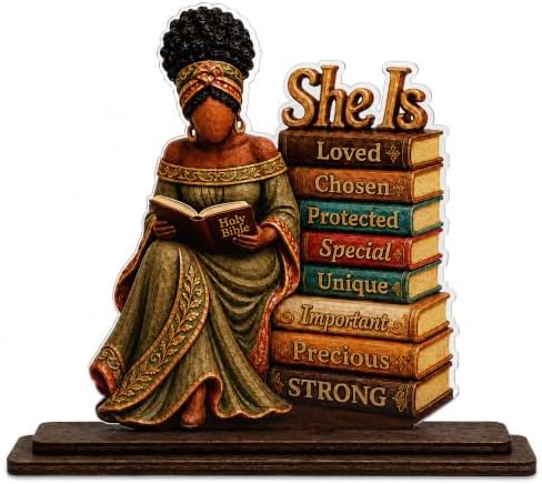 African American Christian Gifts for Women, Black Girl Bible Desk