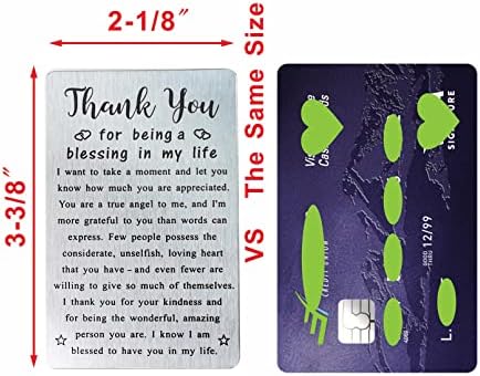TGCNQ Metal Engraved Card - Thank You Gifts for Women Men