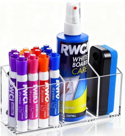 Magnetic Dry Erase Marker Holder for Whiteboard & Fridge & Locker