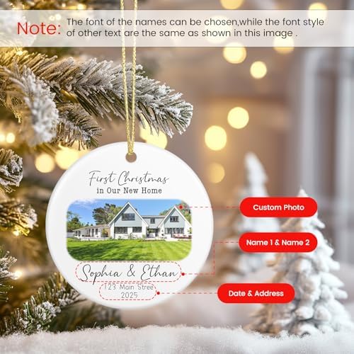 New Home Ornament 2026 House Warming Gifts,Personalized Christmas