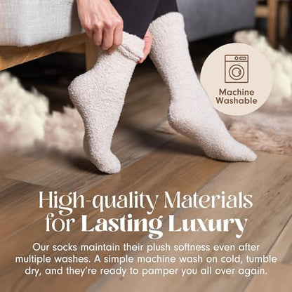 Unboxme Gifts Warm & Cozy Ultra-Luxe Cloud Fuzzy Socks, Gifts for