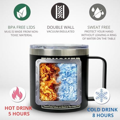 Fathers Day Gift For Truck Driver Dad Insulted Coffee Mug 14 Oz With