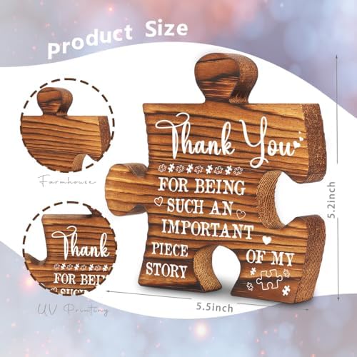 Thank You Teacher Desk Decor Plaque,Teacher Appreciation Puzzle Sign