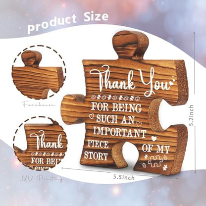 Thank You Teacher Desk Decor Plaque,Teacher Appreciation Puzzle Sign