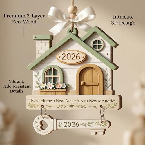 New Home Ornament 2026, New Home Gifts, Housewarming Presents, New